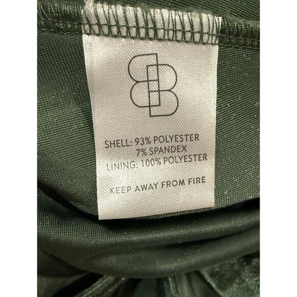 Baltic Born Meghan Velvet Wrap Maxi Dress Women's Small Deep Green Elegant Event - Picture 12 of 12
